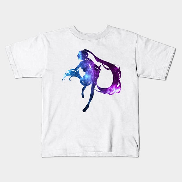 Galaxy Miku Vocaloid Ver.2 Kids T-Shirt by Nyakuro